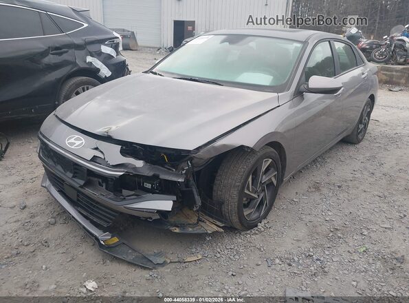 KMHLS4DG6SU852673 2025 HYUNDAI ELANTRA Gray Передня ліва чверть