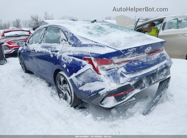 KMHLS4DG7SU031131 2025 HYUNDAI ELANTRA Blue Հետևի ձախ
