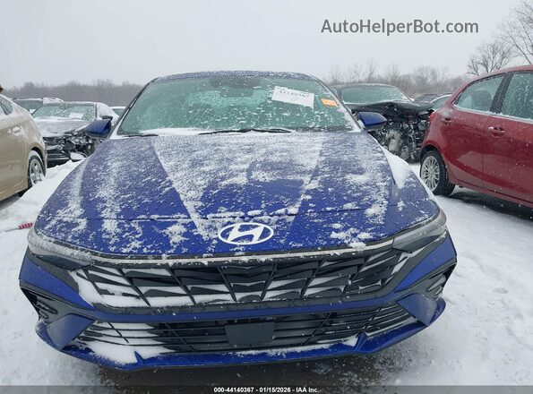 KMHLS4DG7SU031131 2025 HYUNDAI ELANTRA Blue Սարքավորումների վահանակի տեսք