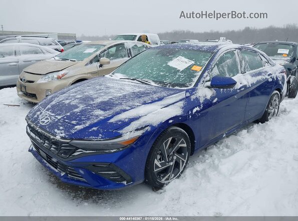 KMHLS4DG7SU031131 2025 HYUNDAI ELANTRA Blue Առջևի ձախ երեք քառորդ տեսարան