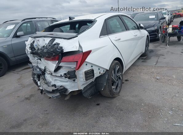 KMHLS4DG7SU921029 2025 HYUNDAI ELANTRA White Rear right