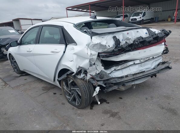 KMHLS4DG7SU921029 2025 HYUNDAI ELANTRA White Rear left