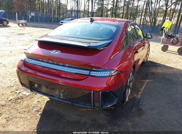 KMHM24AA8RA059908 2024 HYUNDAI IONIQ 6 Red უკანა მარჯვენა