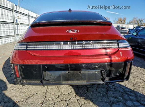 KMHM34AA1SA090937 2025 HYUNDAI IONIQ Red Widok z tyłu