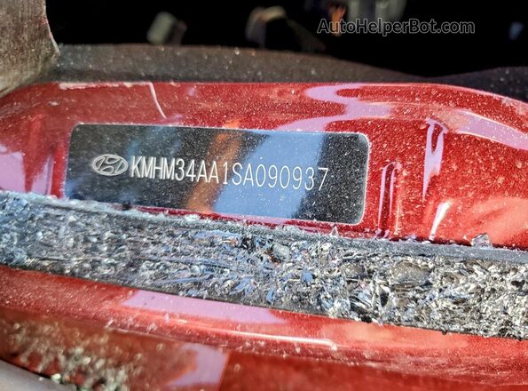 KMHM34AA1SA090937 2025 HYUNDAI IONIQ Red Widok naklejki z numerem VIN
