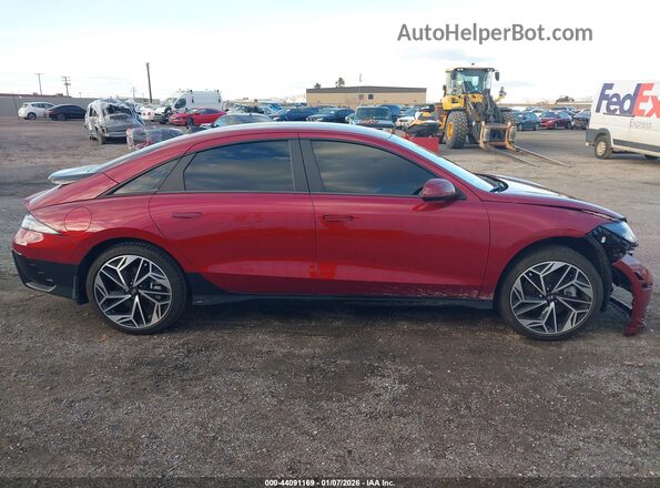 KMHM34AC3PA037553 2023 HYUNDAI IONIQ 6 Red Vista interior de 360 grados