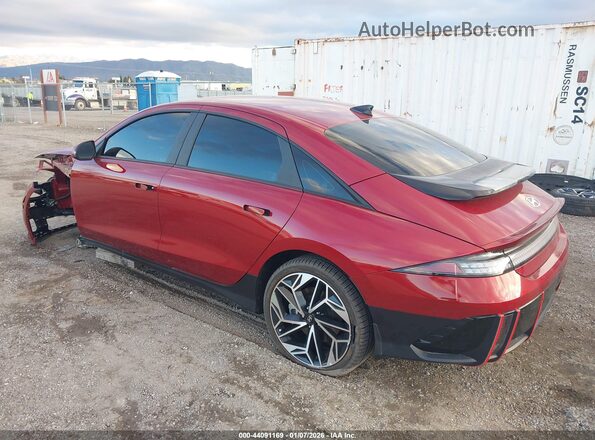 KMHM34AC3PA037553 2023 HYUNDAI IONIQ 6 Red Trasero izquierdo