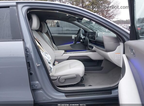 KMHM34AC4RA076932 2024 HYUNDAI IONIQ 6 Gray Widok wnętrza z przodu