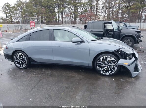KMHM34AC4RA076932 2024 HYUNDAI IONIQ 6 Gray Widok wnętrza z tyłu
