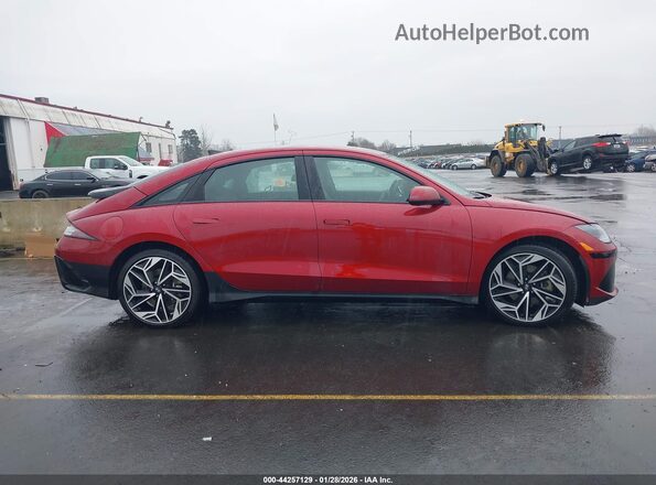 KMHM34AC6PA023629 2023 HYUNDAI IONIQ 6 Red Widok wnętrza z tyłu