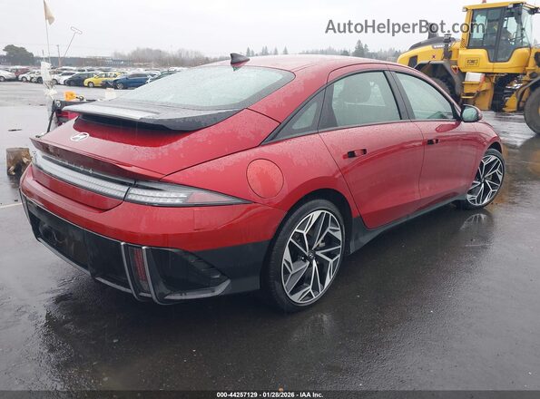 KMHM34AC6PA023629 2023 HYUNDAI IONIQ 6 Red Tył prawy