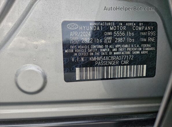 KMHM54AC8RA077172 2024 HYUNDAI IONIQ Silver Vista del compartimento del motor