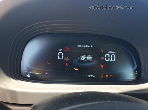 KMHRC8A31RU331984 2024 HYUNDAI VENUE Green Instrument cluster view
