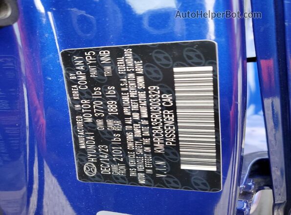 KMHRC8A35RU303329 2024 HYUNDAI VENUE Blue 
