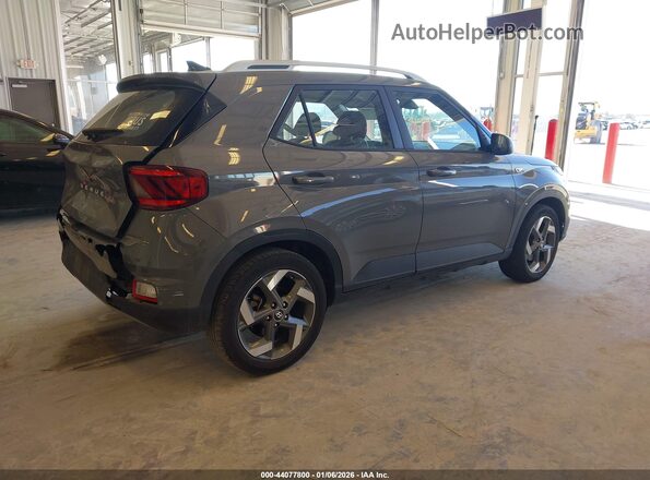 KMHRC8A37MU114285 2021 HYUNDAI VENUE Gray უკანა მარჯვენა