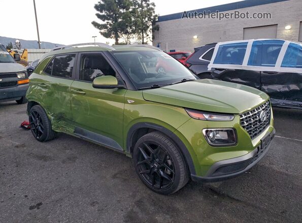 KMHRC8A39MU072802 2021 HYUNDAI VENUE Green წინა მარჯვენა