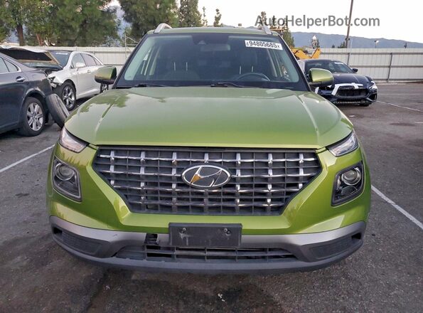 KMHRC8A39MU072802 2021 HYUNDAI VENUE Green წინა ხედი