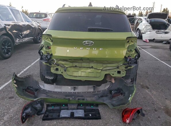 KMHRC8A39MU072802 2021 HYUNDAI VENUE Green უკანა ხედი