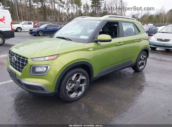 KMHRC8A3XMU098227 2021 HYUNDAI VENUE Green Front left