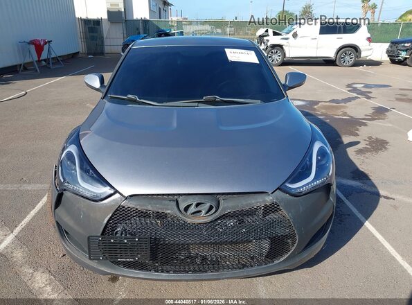 KMHTC6AD3GU289026 2016 HYUNDAI VELOSTER Серый Вид задней части салона