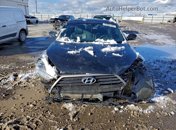 KMHTC6AE0GU303165 2016 HYUNDAI VELOSTER Black Front view