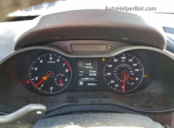 KMHTC6AE0GU303165 2016 HYUNDAI VELOSTER Black Instrument cluster view