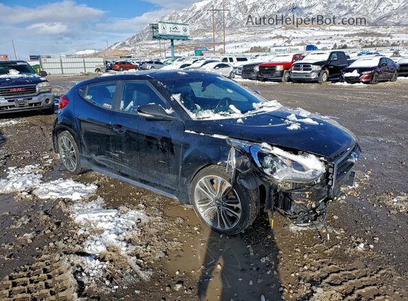 KMHTC6AE0GU303165 2016 HYUNDAI VELOSTER Black Front right