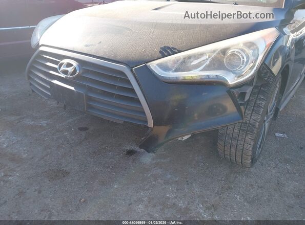KMHTC6AE6GU297842 2016 HYUNDAI VELOSTER Black წინა ხედი