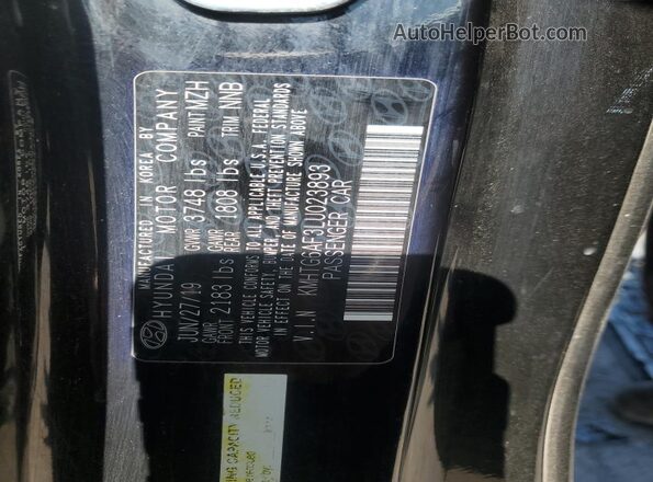 KMHTG6AF3LU023893 2020 HYUNDAI VELOSTER Black ძრავის განყოფილების ხედი