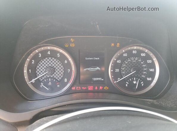 KMHTG6AF3LU023893 2020 HYUNDAI VELOSTER Black ხელსაწყოთა პანელის ხედი