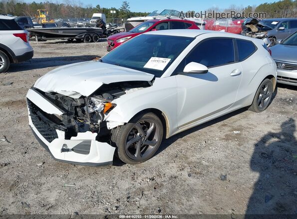 KMHTG6AF9KU009057 2019 HYUNDAI VELOSTER White Передня ліва чверть