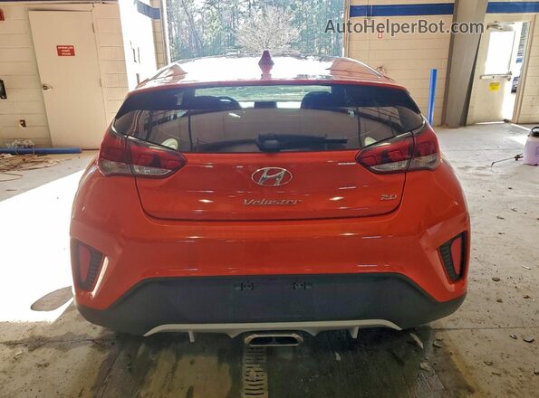 KMHTG6AFXLU023874 2020 HYUNDAI VELOSTER Red Widok z tyłu