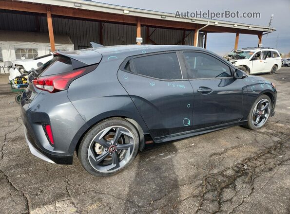 KMHTH6AB0LU031895 2020 HYUNDAI VELOSTER Gray უკანა მარჯვენა