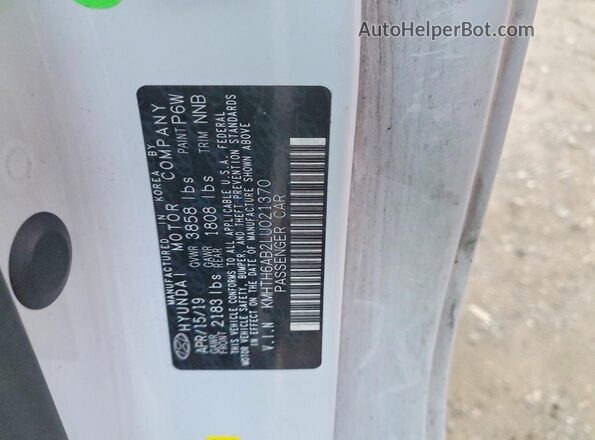 KMHTH6AB2LU021370 2020 HYUNDAI VELOSTER White 
