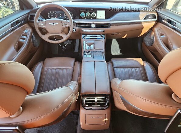 KMTF54PH1MU084876 2021 GENESIS G90 Black წინა პანელის ხედი