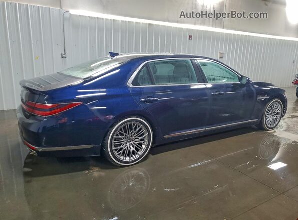 KMTF54PH7MU088236 2021 GENESIS G90 Blue Rear right