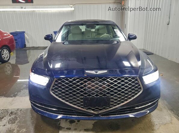 KMTF54PH7MU088236 2021 GENESIS G90 Blue Front view