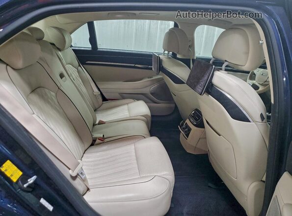 KMTF54PH7MU088236 2021 GENESIS G90 Blue Rear seats view