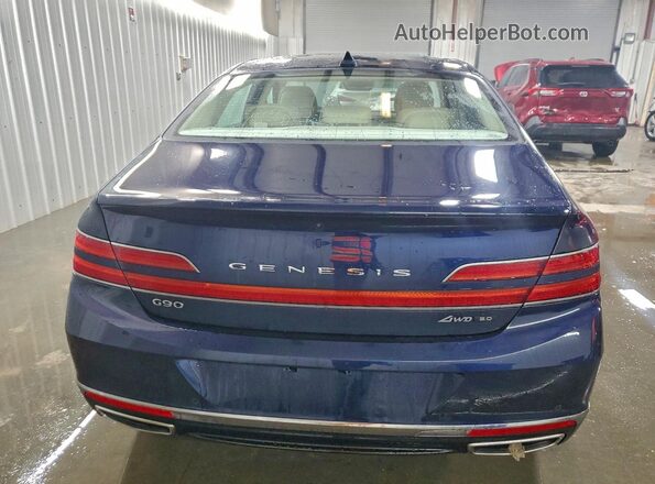 KMTF54PH7MU088236 2021 GENESIS G90 Blue Rear view