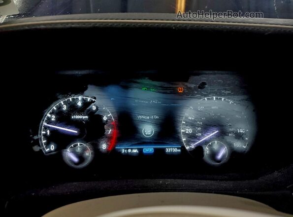 KMTF54PH7MU088236 2021 GENESIS G90 Blue Instrument cluster view