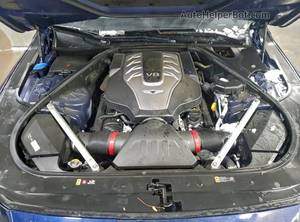 KMTF54PH7MU088236 2021 GENESIS G90 Blue Rear interior view