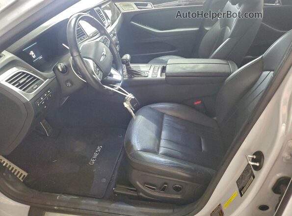 KMTFN4JE6LU329085 2020 GENESIS G80 Gray Вид салону спереду