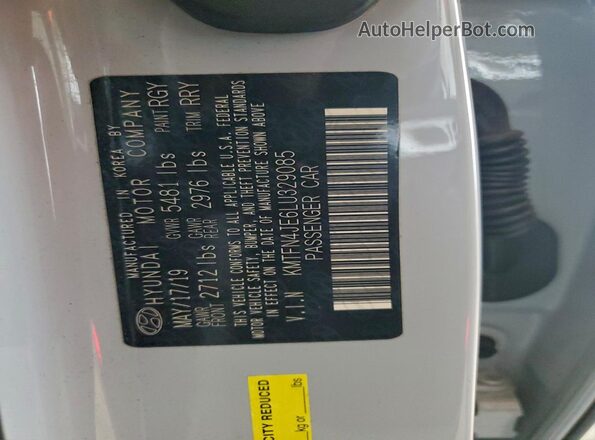 KMTFN4JE6LU329085 2020 GENESIS G80 Gray Вид підкапотного простору