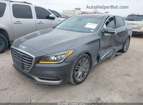 KMTFN4JEXLU329767 2020 GENESIS G80 Gray Передня ліва чверть