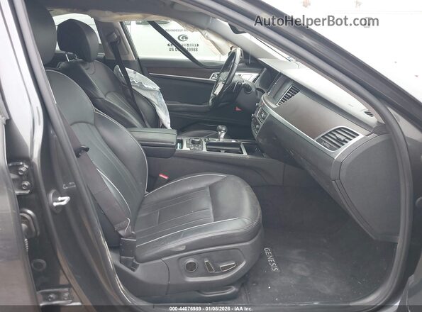 KMTFN4JEXLU329767 2020 GENESIS G80 Gray Вид салону спереду