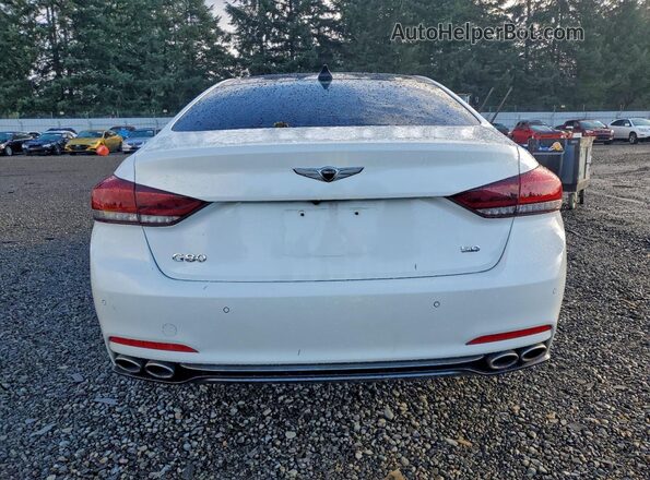 KMTFN4JF4LU335170 2020 GENESIS G80 White Rear view