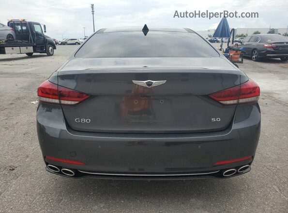 KMTFN4JF9LU334788 2020 GENESIS G80 Gray უკანა ხედი