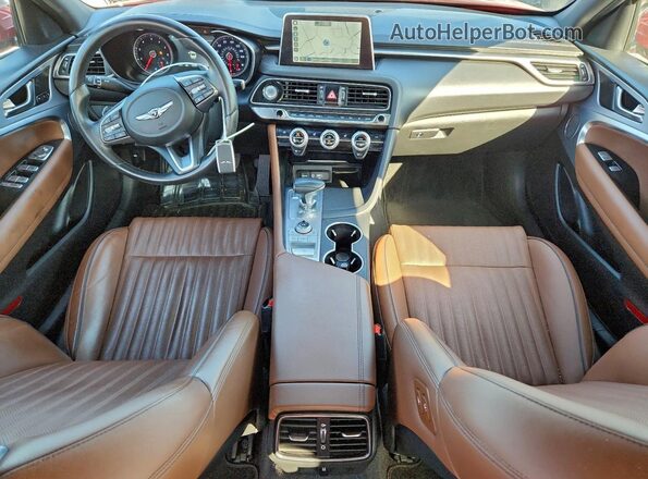 KMTG34LA0MU077176 2021 GENESIS G70 Red 