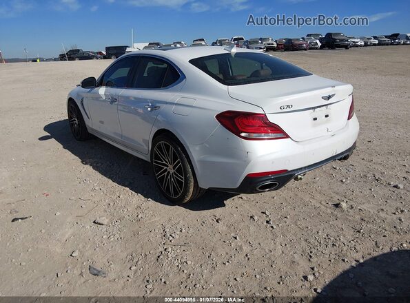 KMTG34LE4LU057806 2020 GENESIS G70 White Հետևի ձախ