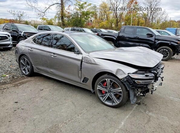 KMTG34SC4SU145334 2025 GENESIS G70 Silver Передня права чверть